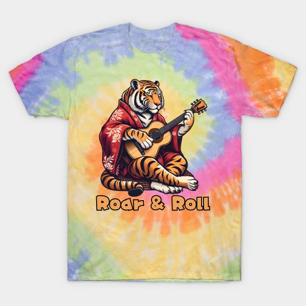 Rock and roll Bengal tiger T-Shirt by Japanese Fever